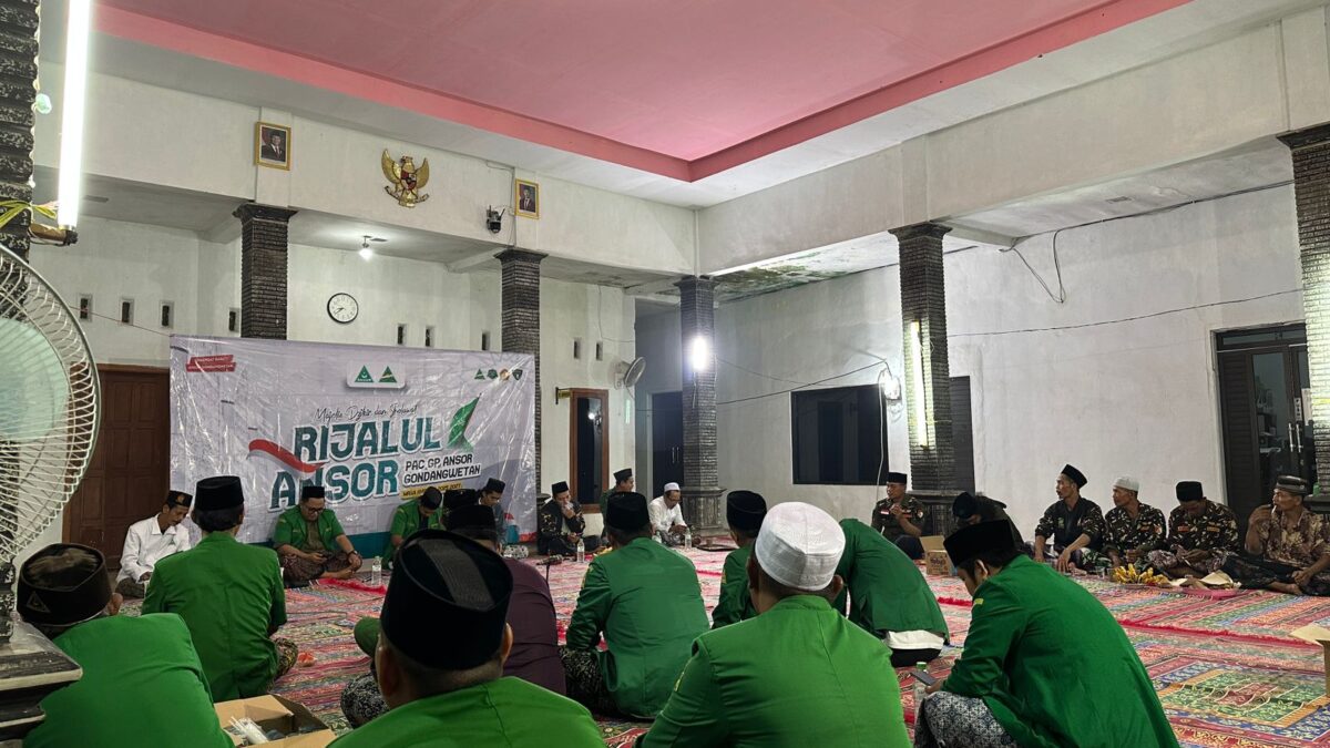 MDS Rijalul Ansor Gondangwetan Teguhkan Silaturahmi dan Kedewasaan Berorganisasi