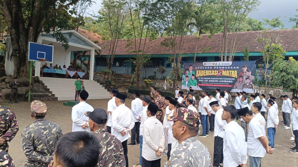 Pembukaan Diklat 2 Matra PAC GP Ansor Lumbang, Cetak Kader Berakidah Kuat dan Disiplin